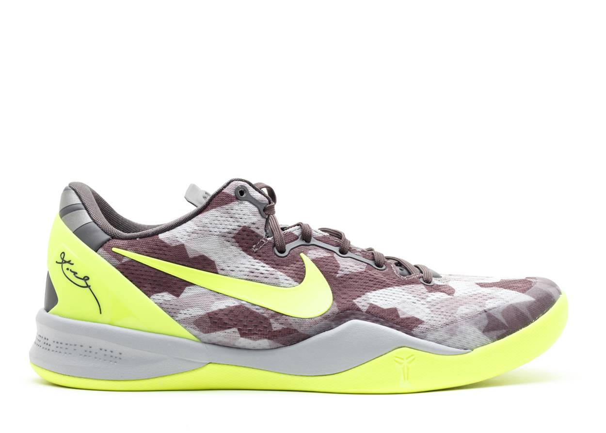 NIKE KOBE 8 SYSTEM 'GREY CAMO VOLT'