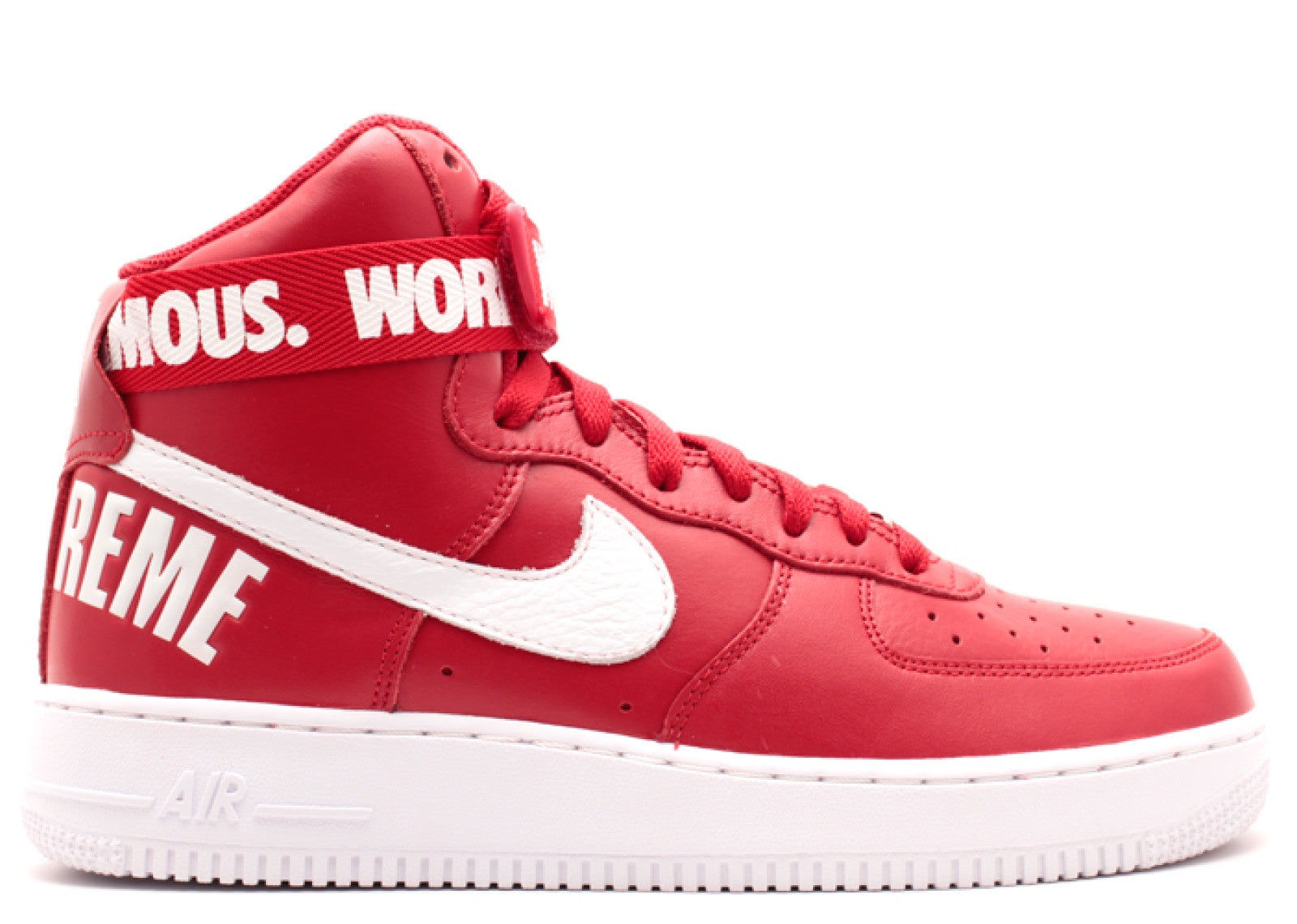 NIKE AIR FORCE 1 HIGH SP X SUPREME 'RED' 698696-610