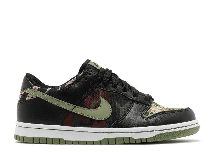 NIKE DUNK LOW SE 'BLACK MULTI-CAMO' GS DB1909-001