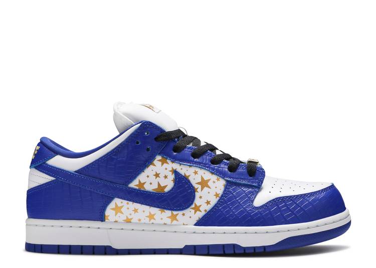 NIKE SB DUNK LOW OG QS X SUPREME 'HYPER ROYAL' DH3228-100